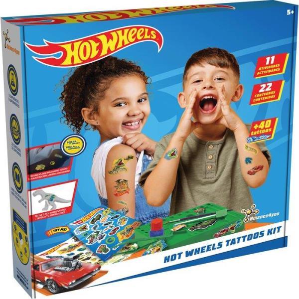 Hot Wheels Crazy Tattoos | Kit de Tatuajes Temporales para Niños – Science4you