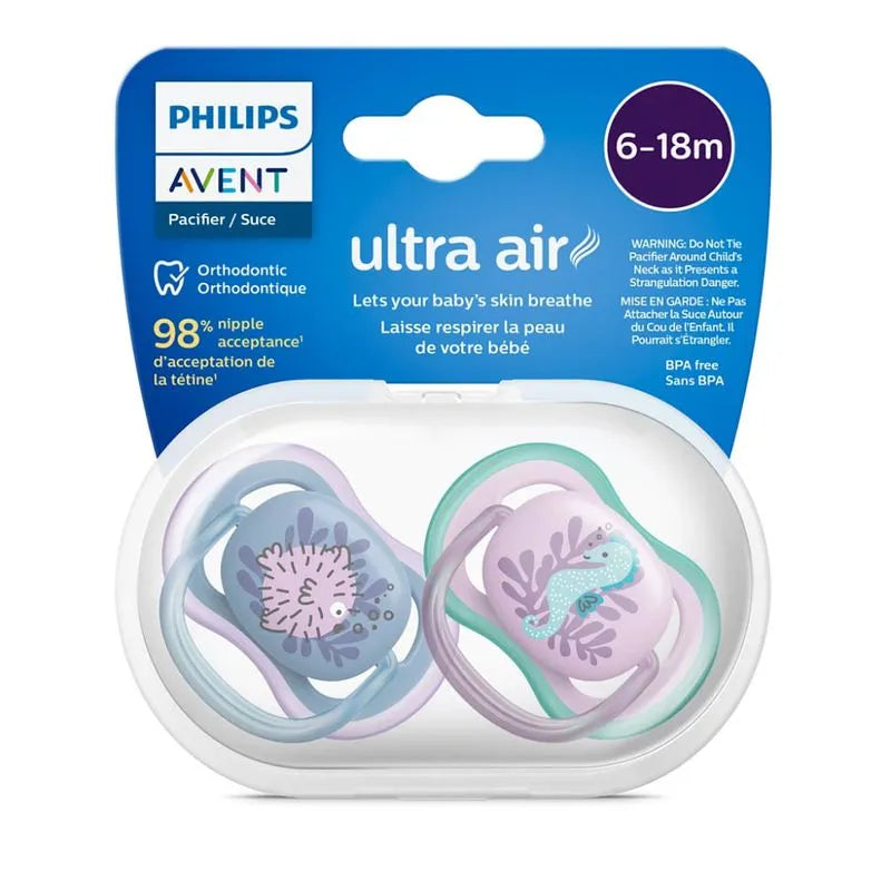 Chupos Avent Ultra Air 6-18m Pez y Caballo de Mar