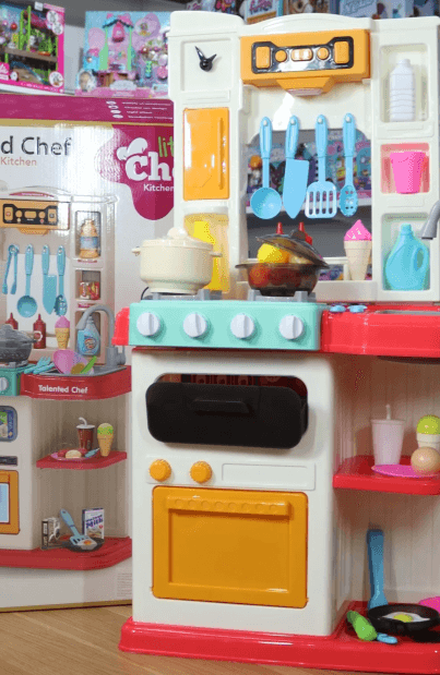 Cocina de Juguete 65 Piezas | Luces, Sonidos y Agua