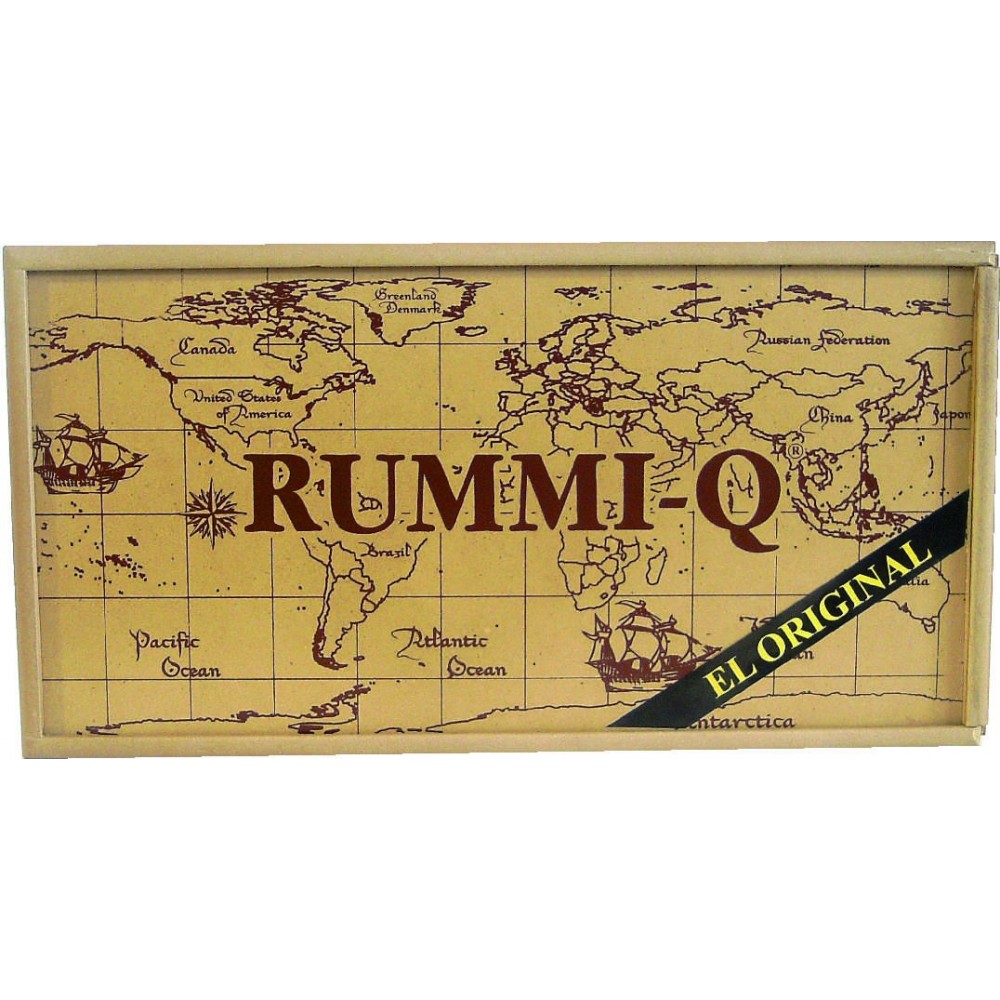 Rummi-Q Caja de Madera | Juego de Mesa Clásico