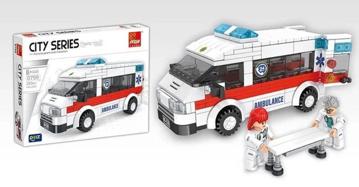 Ambulancia Armable Peizhi 0799 | Set de Construcción 255 Pzs