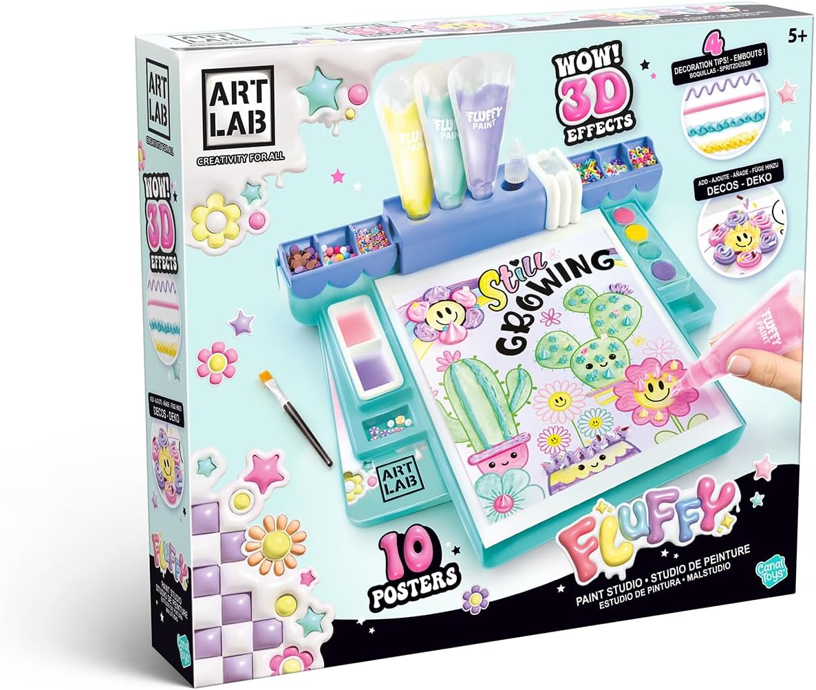 Art Lab Fluffy Paint Studio | Set de Pintura 3D para Niños