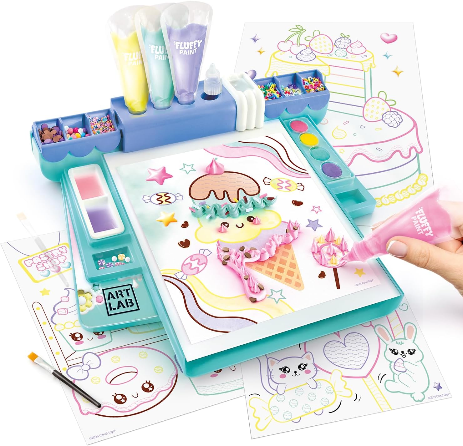 Art Lab Fluffy Paint Studio | Set de Pintura 3D para Niños