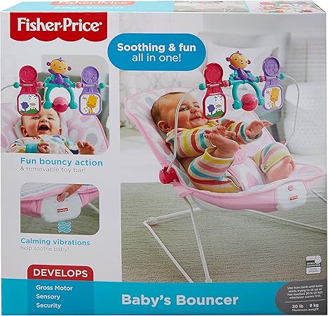 Fisher-Price Baby’s Bouncer Pink Ellipse | Silla Mecedora Bebé