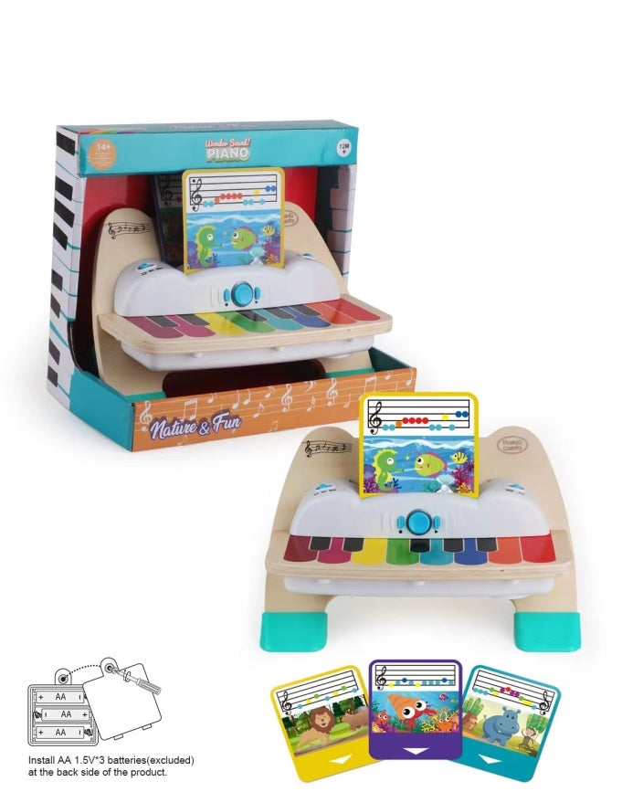 Piano de Madera Infantil | Piano Touch + Tarjetas Musicales