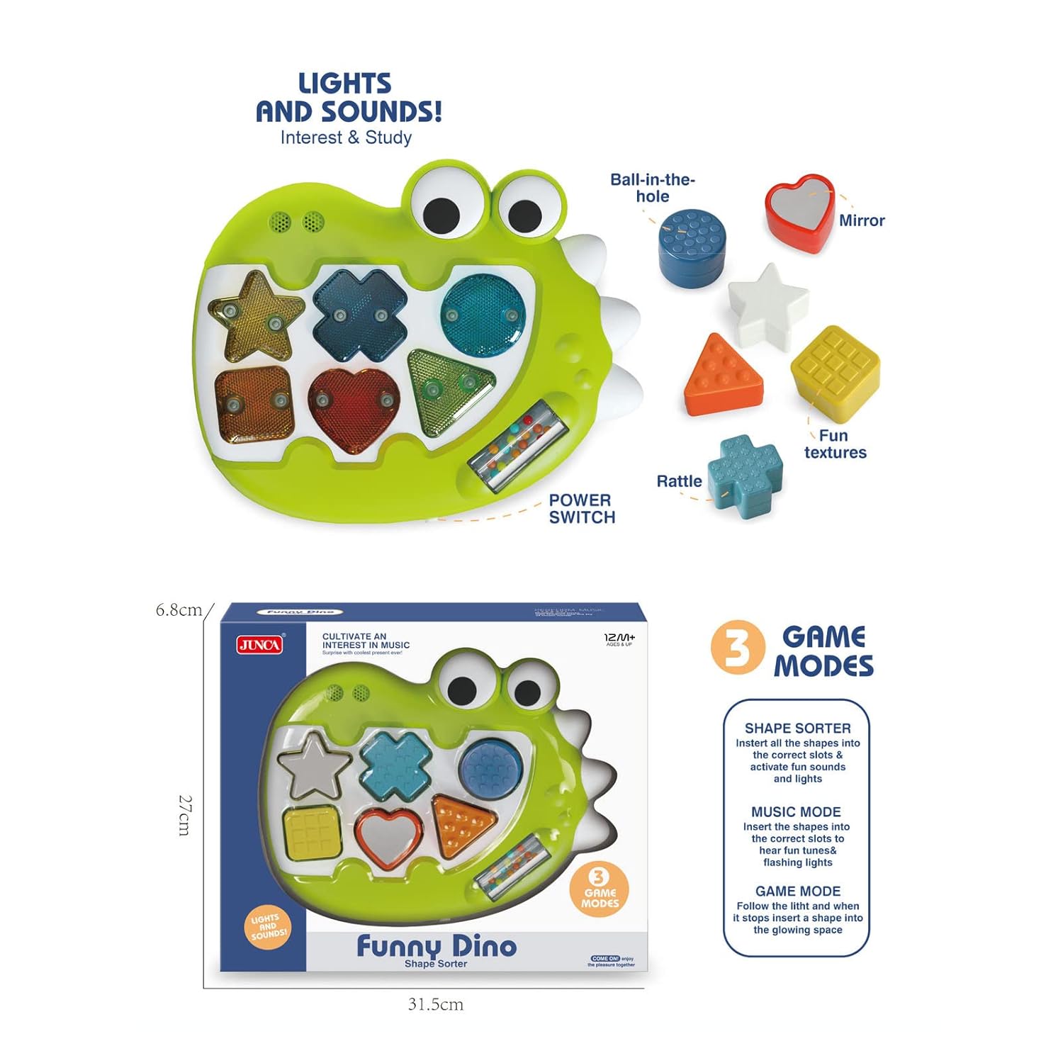 Cocodrilo con Luces y Sonidos – Rugidos de Diversión