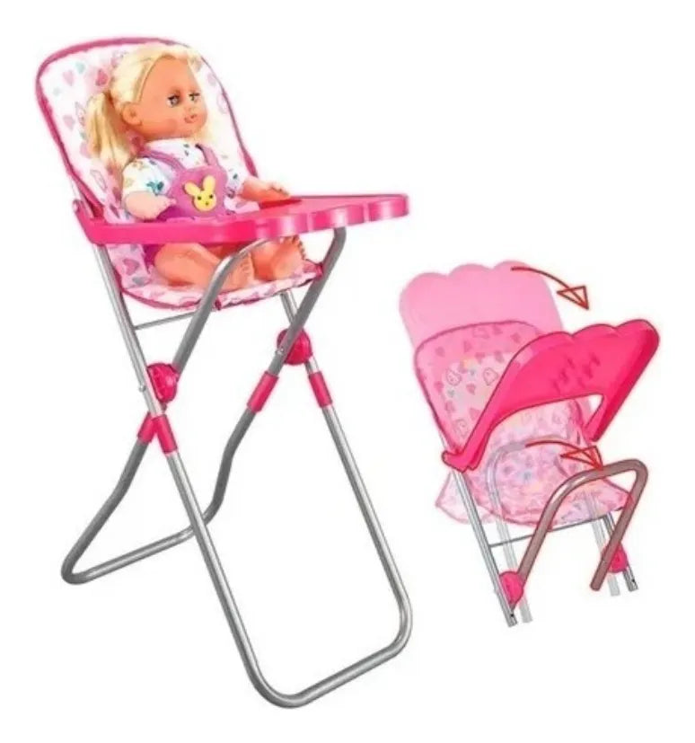 Set Baby Play House 3 en 1 | Cuna, Silla y Silla Comedor
