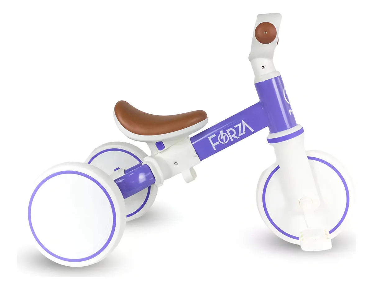 Triciclo 2 en 1 Forza Prinsel | Bicicleta Balance Blanco Lila