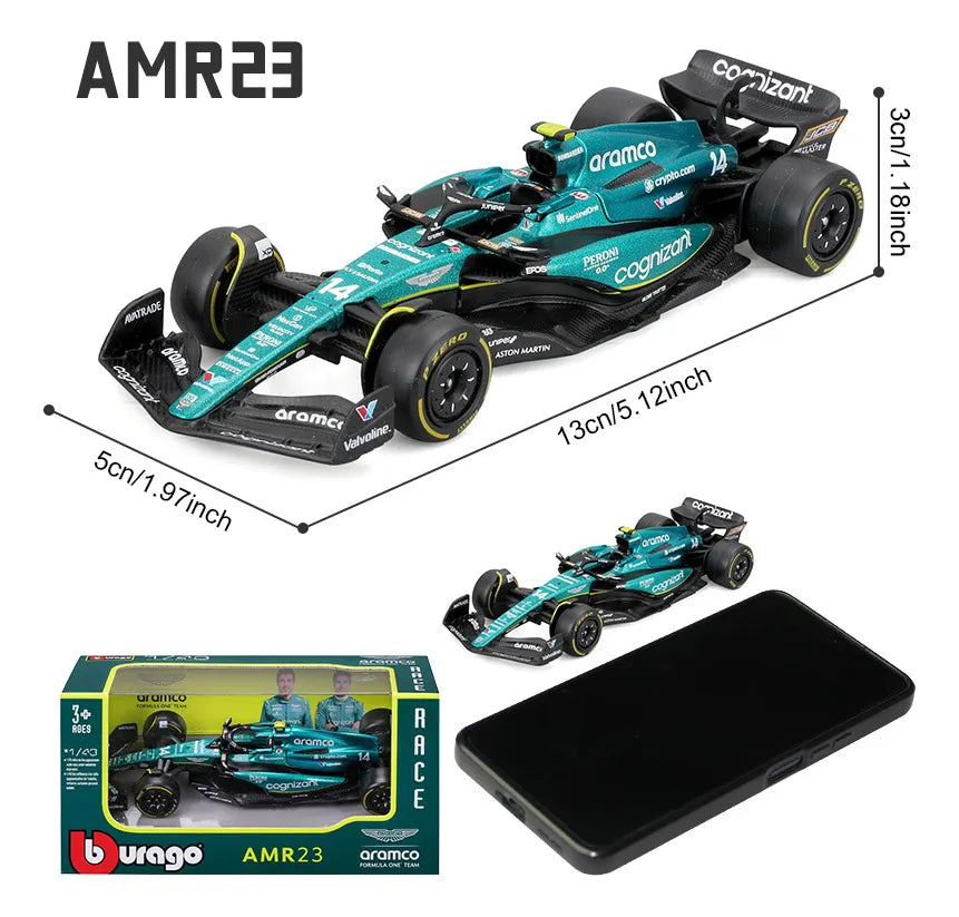 Carro F1 Aston Martin AMR23 | Auto de Carreras Coleccionable