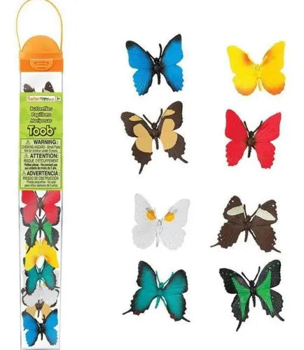 Tubo Farm Babies Safari _Mariposas Miniatura | Juguete Educativo de Mariposas