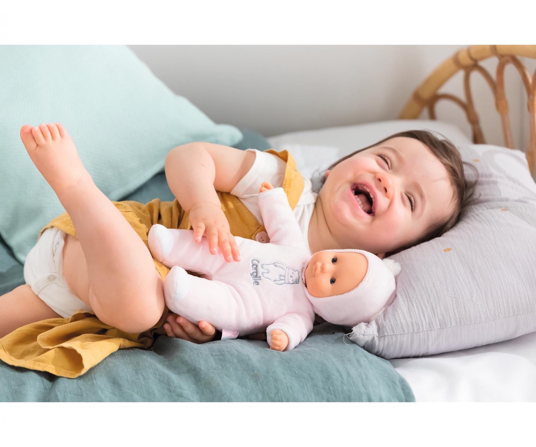 Bebé Corolle Sweet Heart Pink Bear | Muñeca Suave de 30 cm