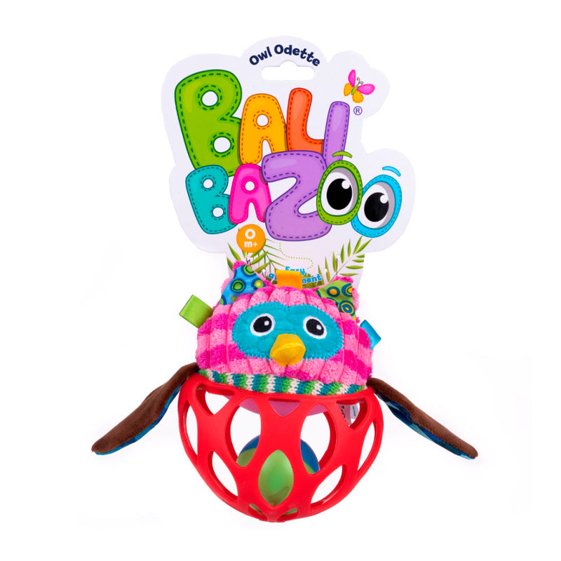 Sonajero Búho Odette para Bebés | Juguete Sensorial Balibazoo