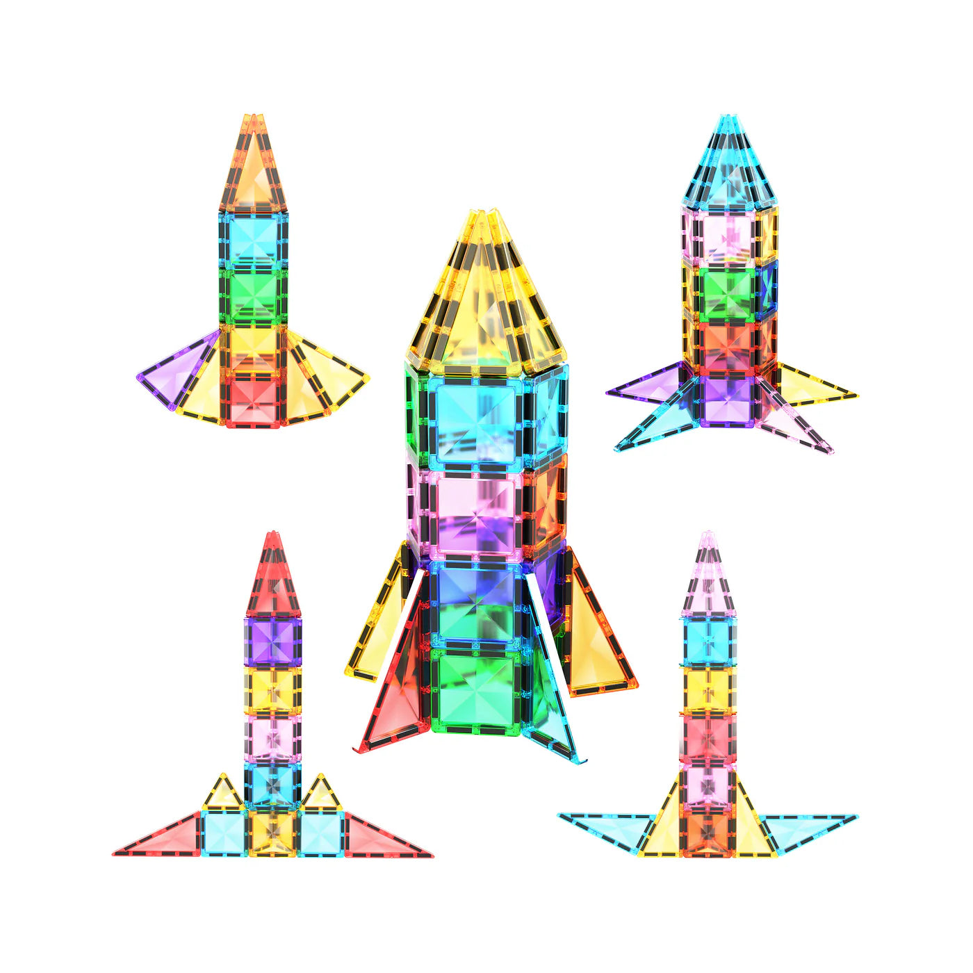 Cohete Magnético 30 Piezas PTM30 | Set de Construcción STEM