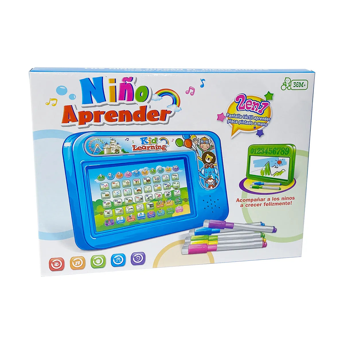 Tablet con Sonido para Aprender Español 2 en 1 – Juega y Aprende