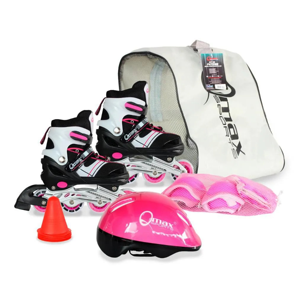 Set Patinaje Pink Epic Qmax M