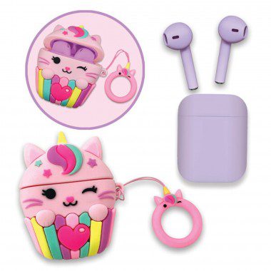 Audifonos Bluetooth Gaticornio con Estuche y Accesorios