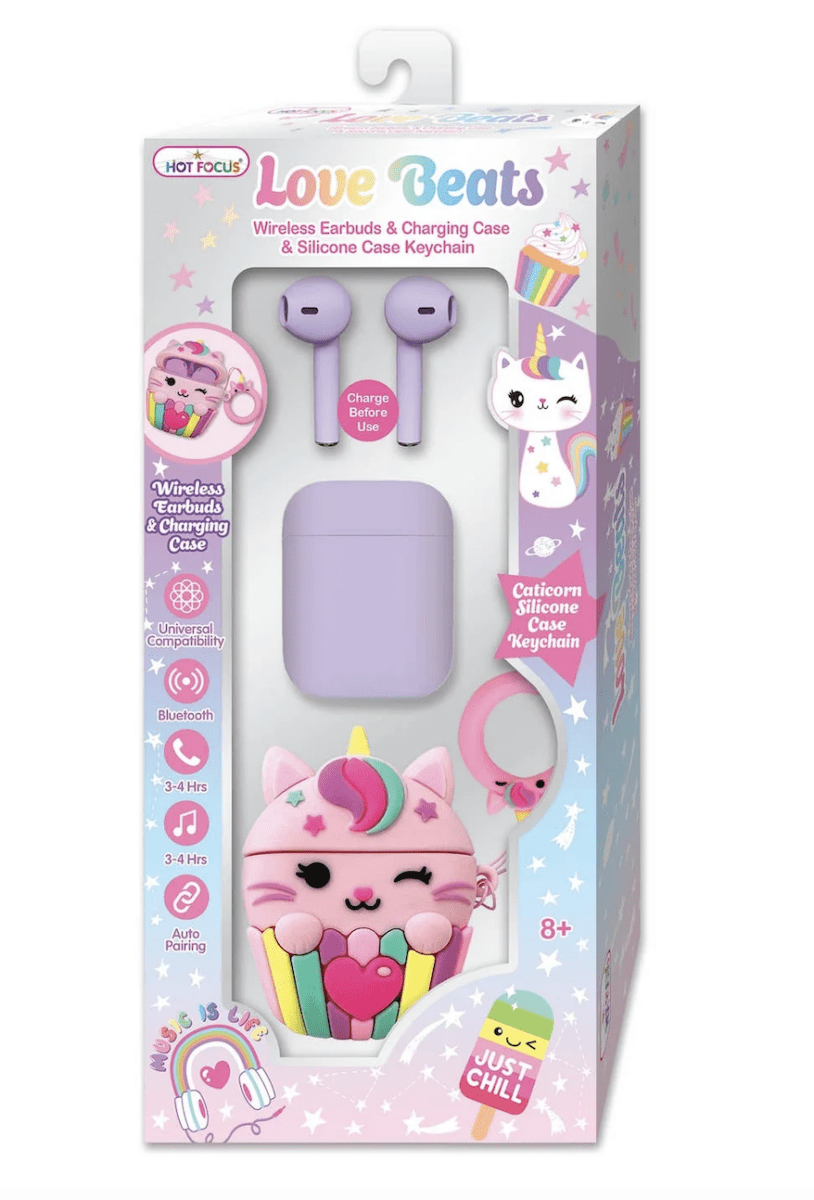 Audifonos Bluetooth Gaticornio con Estuche y Accesorios