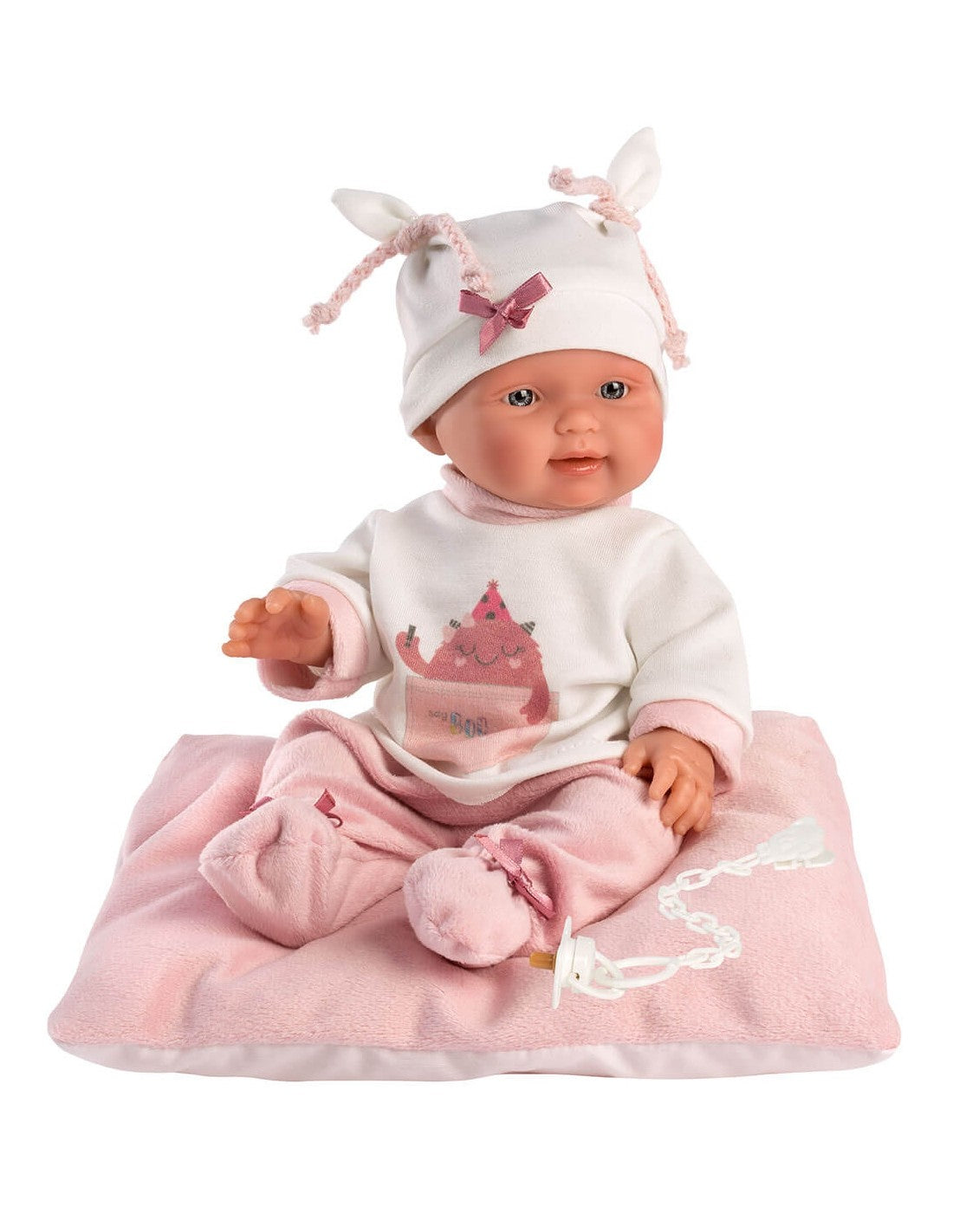 Bebita Cojín Good Monster | Muñeca 26 cm para Abrazar y Jugar