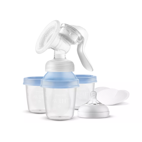 Extractor de Leche Manual Philips AVENT | Con Recipientes VIA