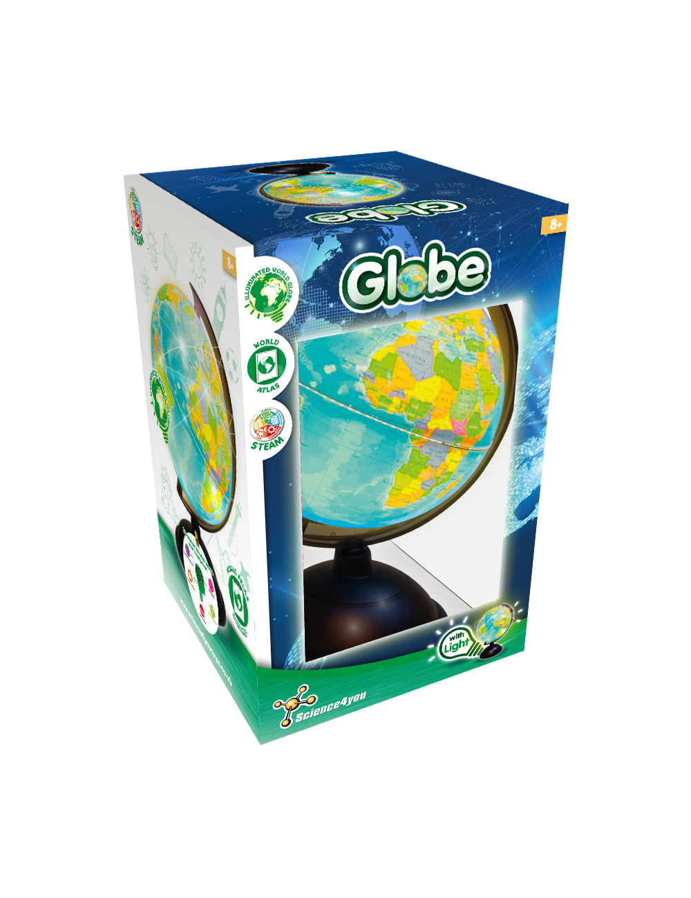 Globo Terráqueo con Luz – Explora el Mundo