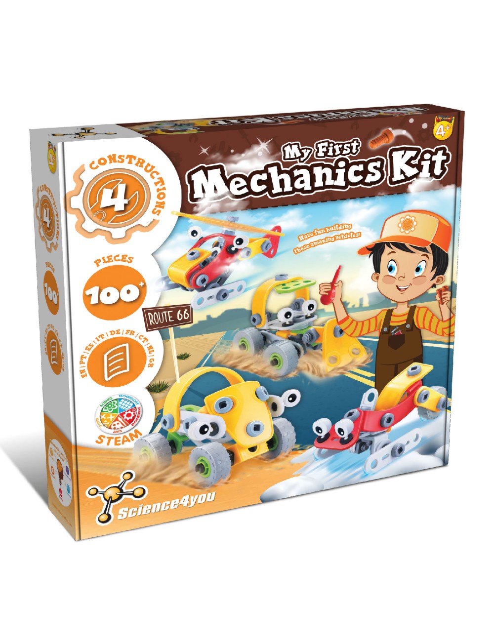 Mi Primer Kit de Mecánica 4 en 1 | Juego Educativo Science4you