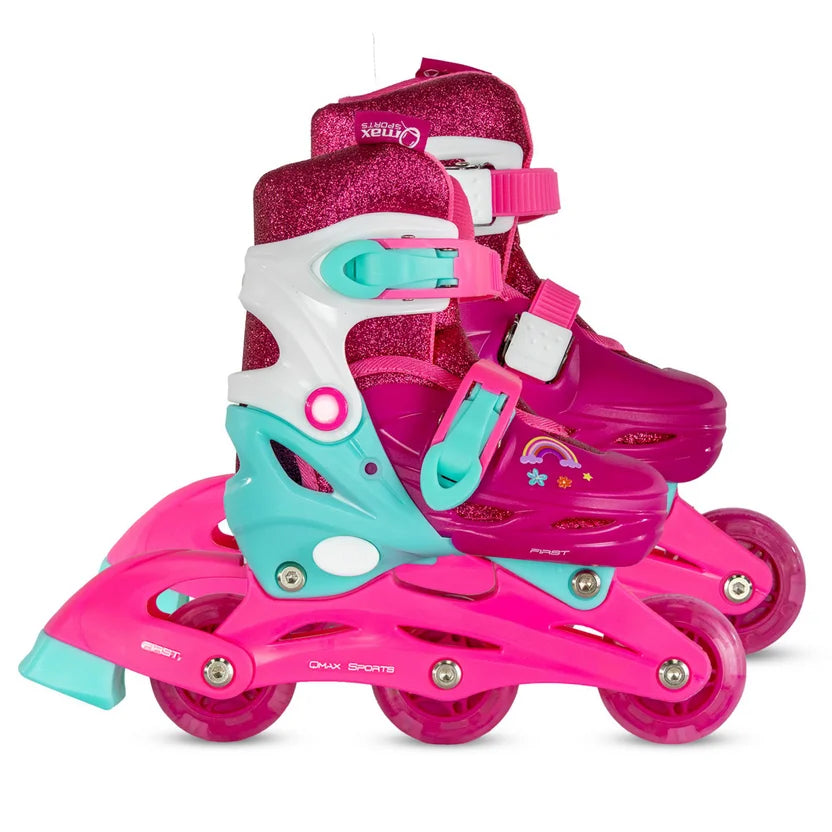 Patin Infantil Convertible First Qmax XS Pink