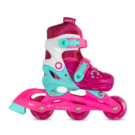 Patin Infantil Convertible First Qmax S Pink