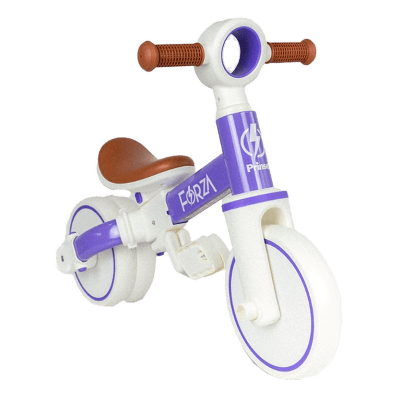 Triciclo 2 en 1 Forza Prinsel | Bicicleta Balance Blanco Lila
