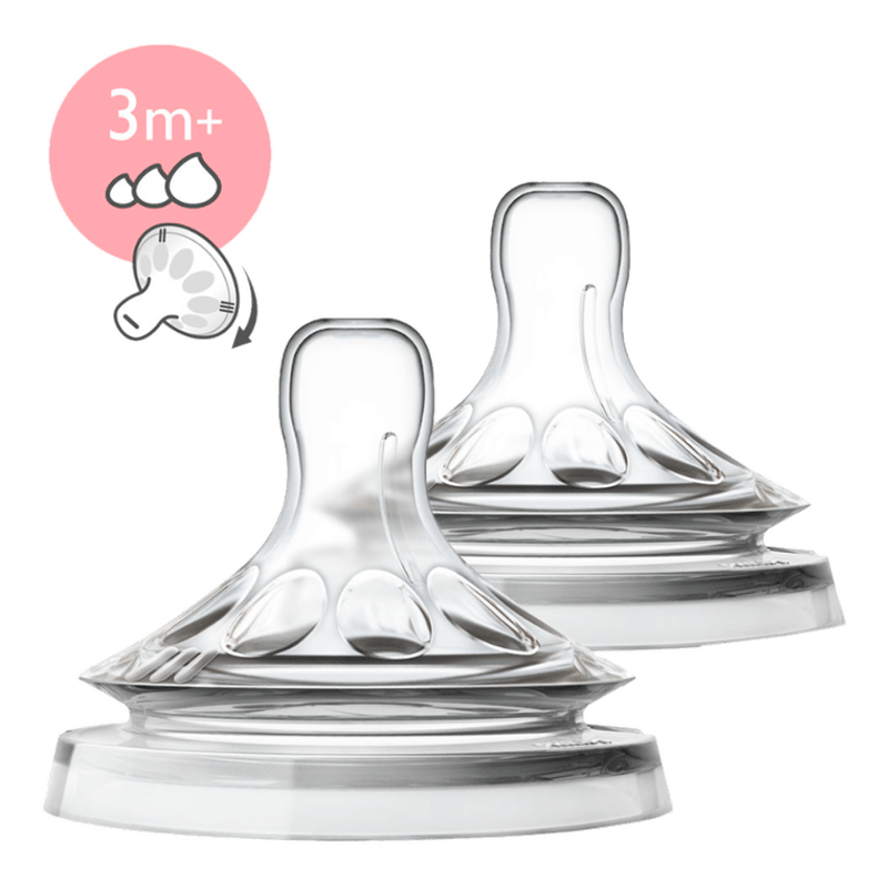 Chupos Avent Natural Flujo Variable 3m+ | Pack x2