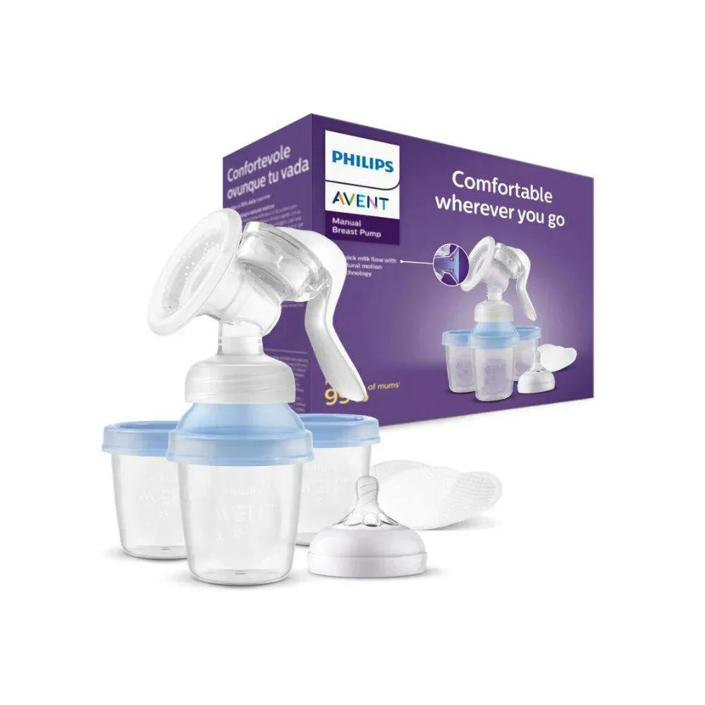Extractor de Leche Manual Philips AVENT | Con Recipientes VIA