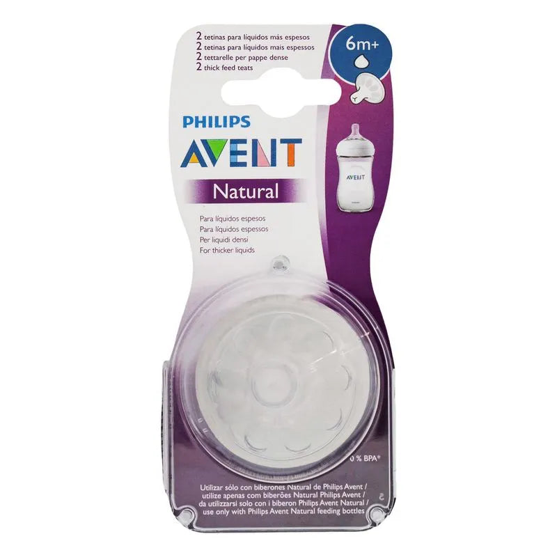 Tetinas Philips Avent 6m+ Líquidos Espesos | Pack