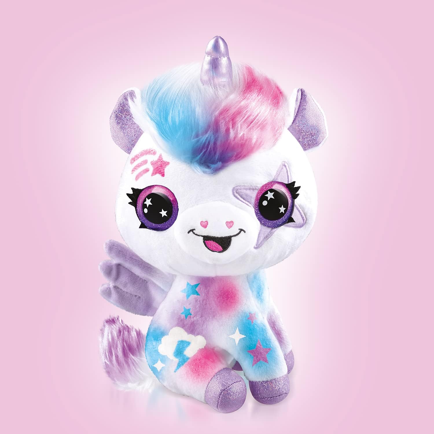 Airbrush Plush Magic Unicorn | Peluche Decorativo con Luz y Aerógrafo