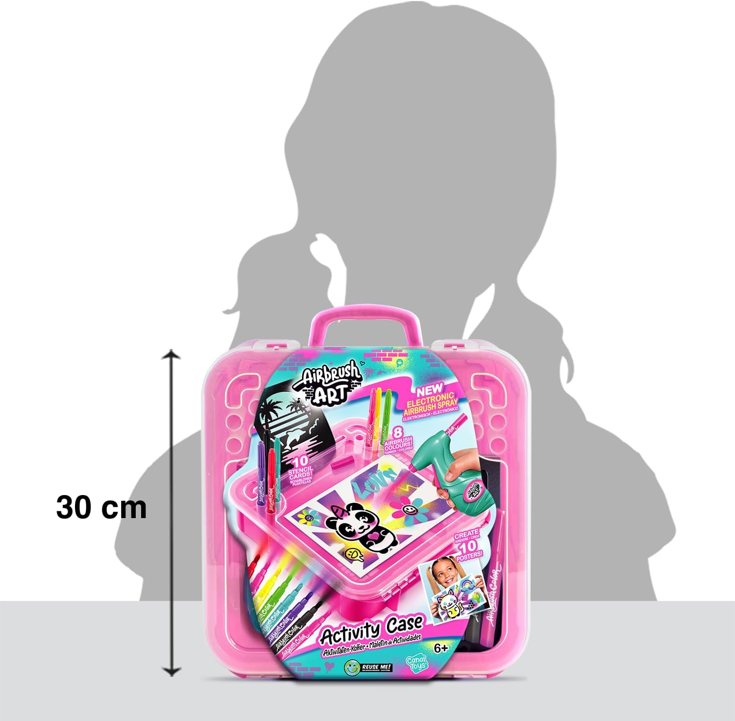 Canal Toys Airbrush Art | Estuche de Aerografía Creativa con Plantillas