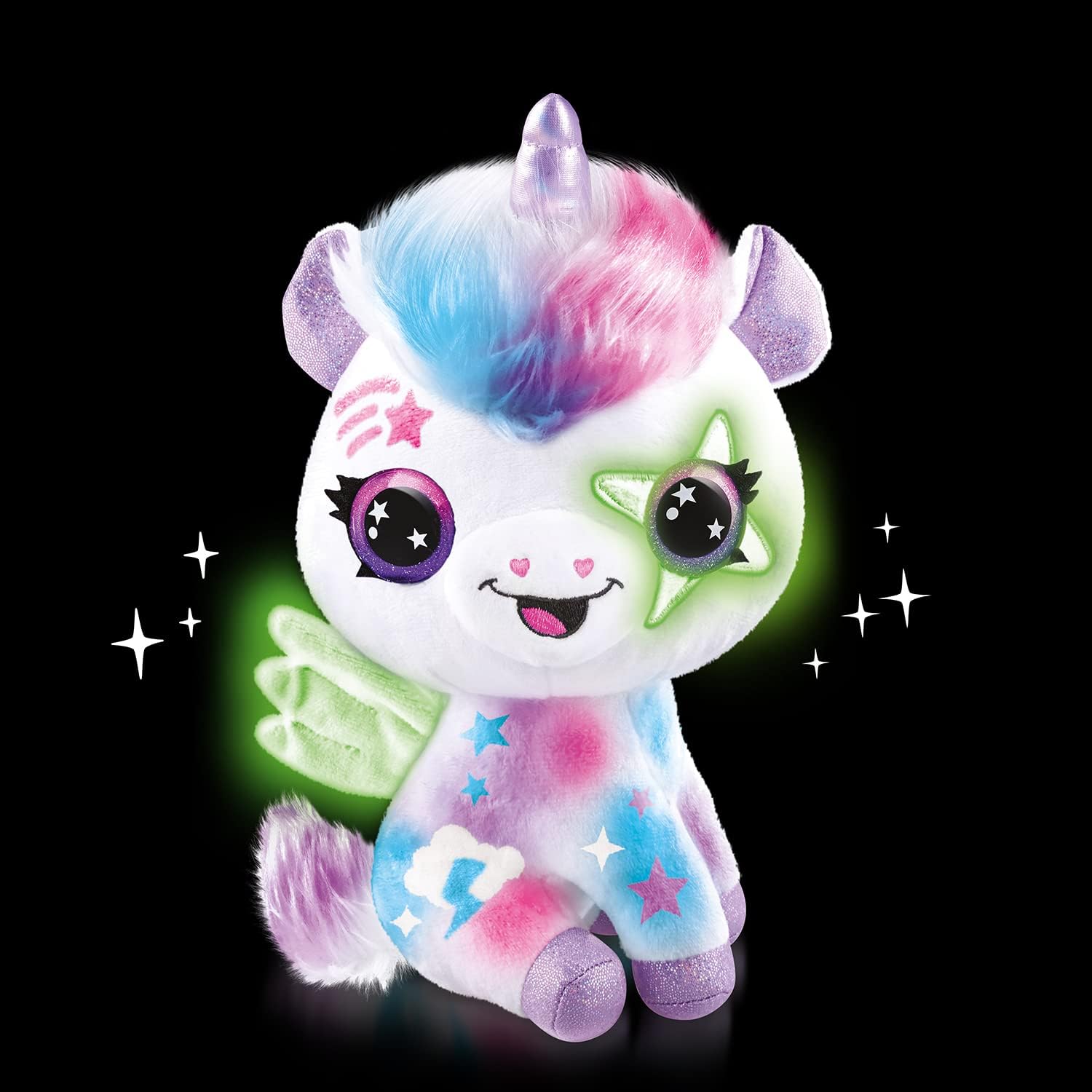 Airbrush Plush Magic Unicorn | Peluche Decorativo con Luz y Aerógrafo