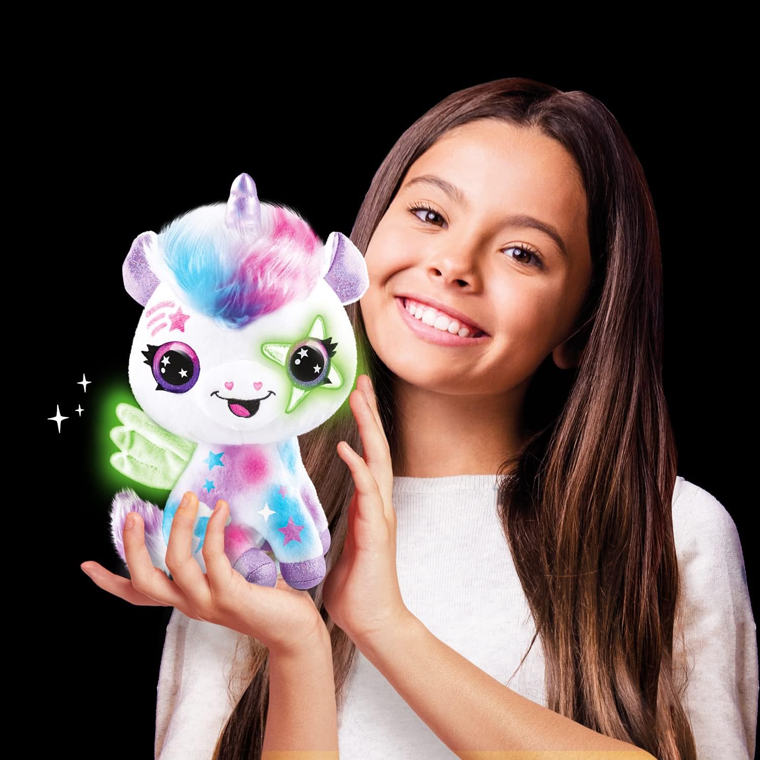 Airbrush Plush Magic Unicorn | Peluche Decorativo con Luz y Aerógrafo