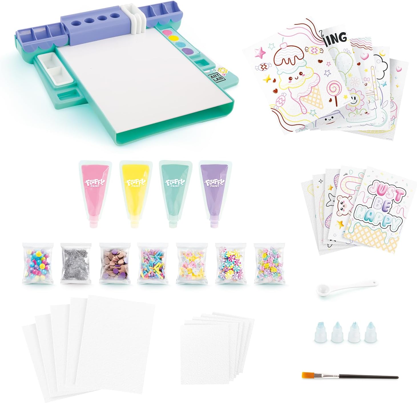 Art Lab Fluffy Paint Studio | Set de Pintura 3D para Niños