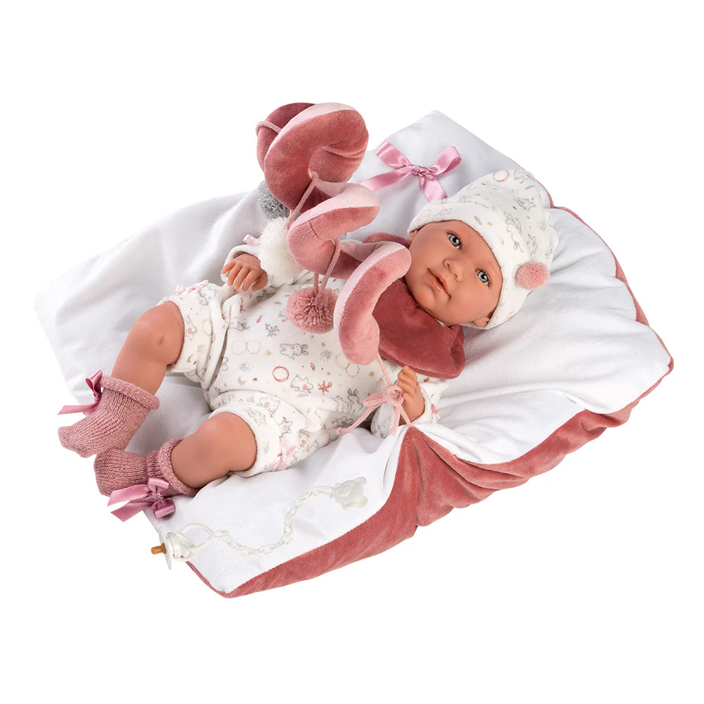 BEBE MIMI LLORENS CON PARQUE DE JUEGOS 42 CM