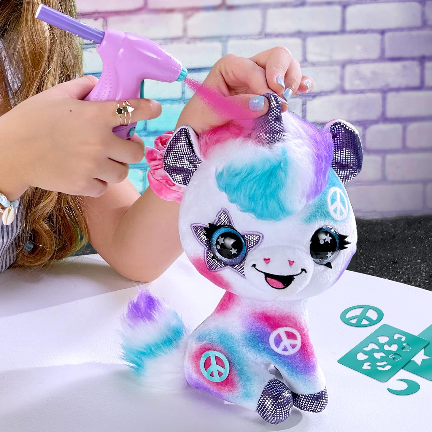 Airbrush Plush Unicornio | Set de Aerografía Lavable para Niños