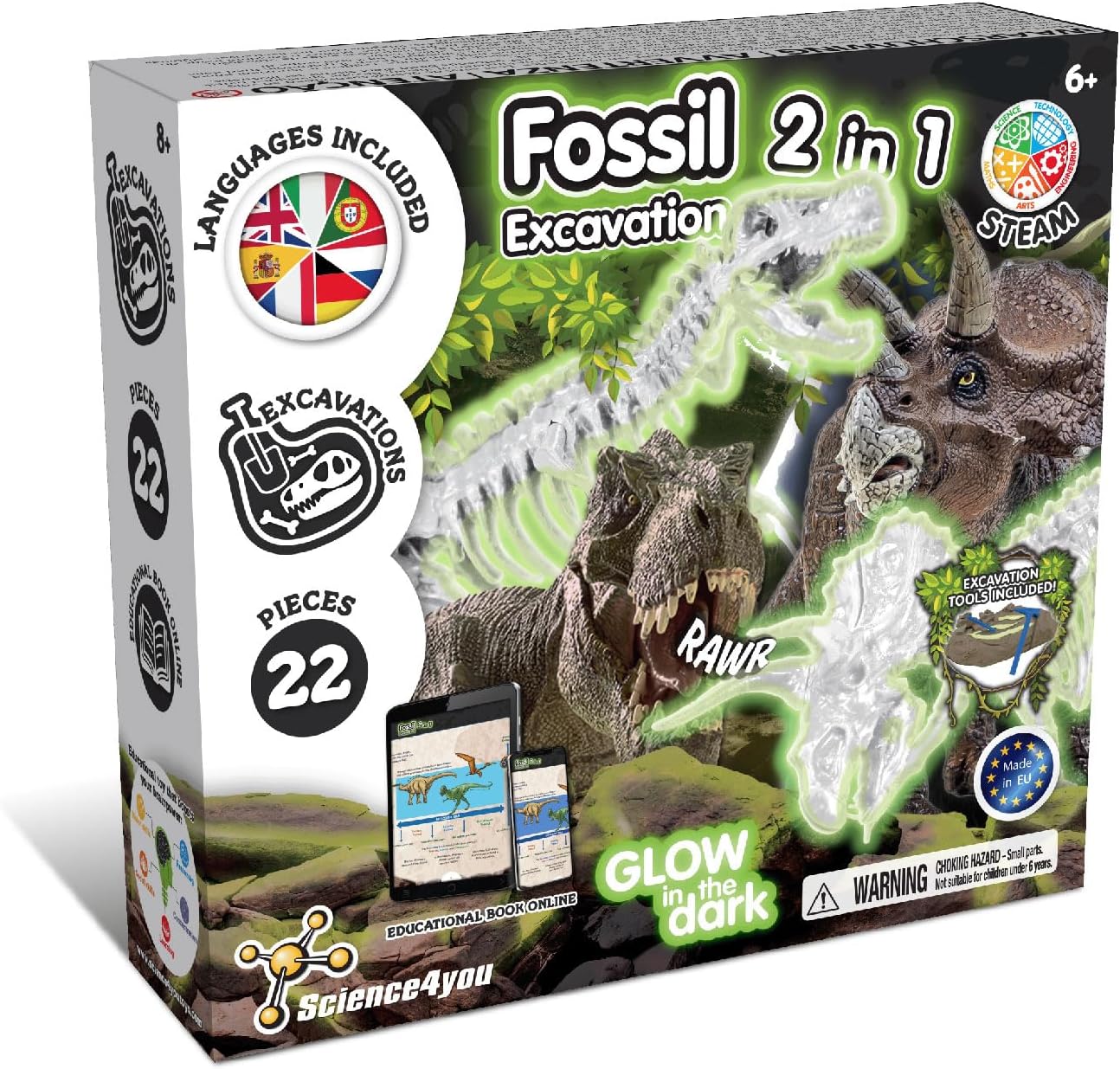 Excavaciones Fósiles 2 en 1 – Descubre Tus Dinosaurios