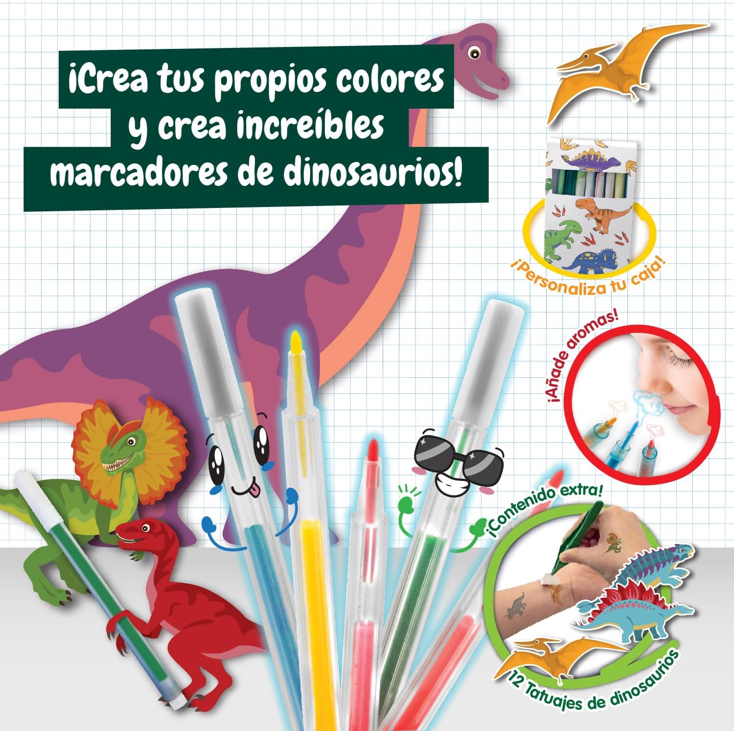 Fábrica de Marcadores Dinosaurios