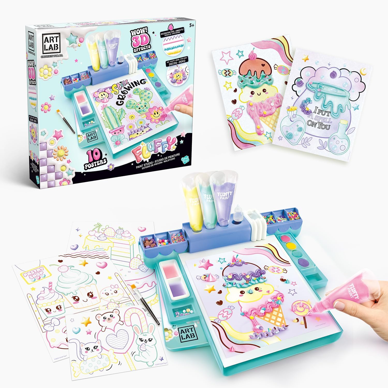 Art Lab Fluffy Paint Studio | Set de Pintura 3D para Niños