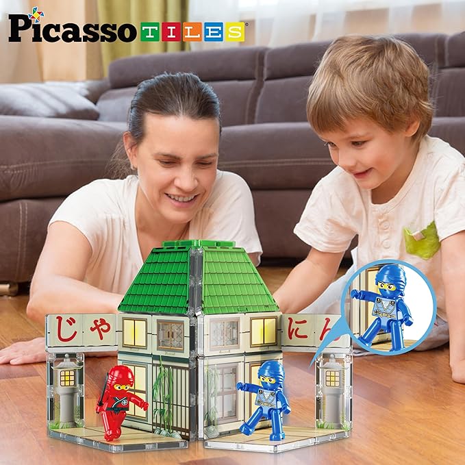 Set Magnético Ninja Dojo 64 Piezas PTQ07 | Juego de Construcción