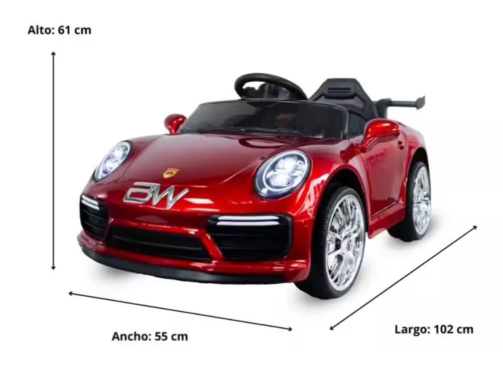 718 Cayman Red 6V Prinsel | Carro Montable Infantil