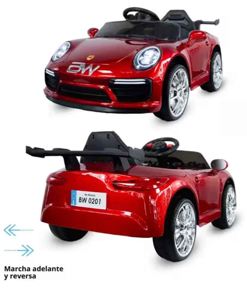 718 Cayman Red 6V Prinsel | Carro Montable Infantil