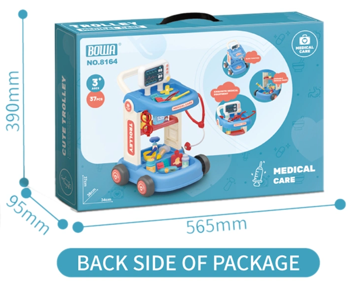 Set Médico Infantil con Carrito Cute Trolley Medical Care