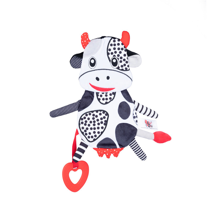 Peluche Vaca Sensorial con Mordedor – Balibazoo