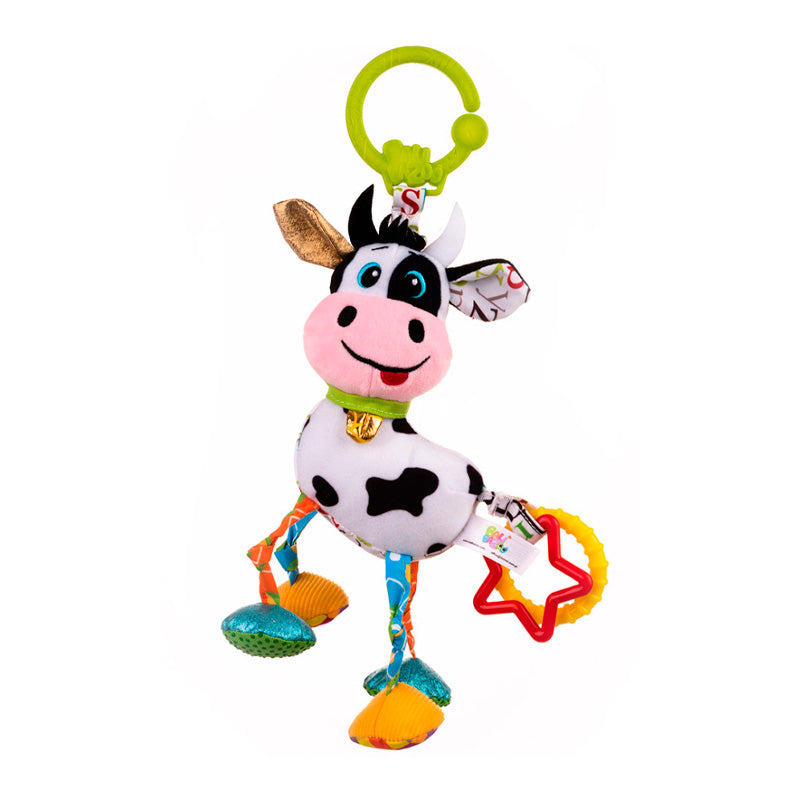 Peluche Colgante Vaca Caesar para Bebés | Sensorial Balibazoo