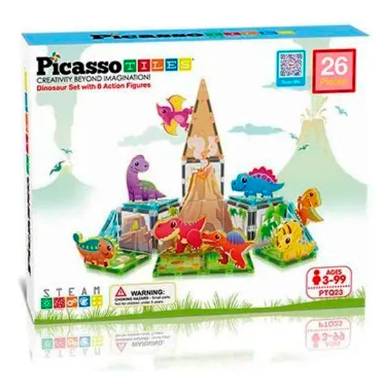 Set Magnético Dinosaurios 26 Piezas PTQ23 | Figuras de Acción
