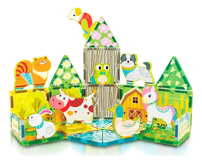Set Magnético Animales de Granja 26 Piezas | Figuras y Juego STEM