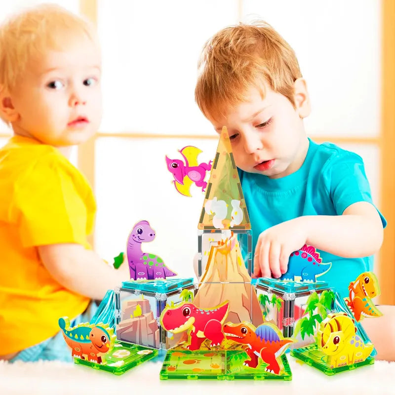 Set Magnético Dinosaurios 26 Piezas PTQ23 | Figuras de Acción